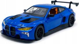 Žaislinis automobilis MSZ 1:24 BMW M4 GT3, mėlynas