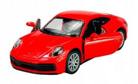 Metalinis modelis WELLY Porsche 911 Carrera 4S, 1:34, raudonas, 43781