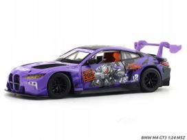 Modelinis automobilis MSZ 1/24 BMW M4 GT3, violetinis, su šviesomis ir garsu