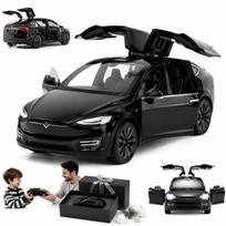 Žaislinis automobilis TESLA MODEL X 1:32, atidaromos durys, LED šviesos, garsas