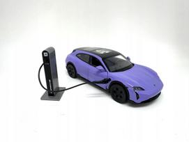Modelinis automobilis MSZ Porsche Taycan Turbo su įkrovimo stotele, 1/36