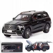 Mercedes GLS 63 modelis, 1:24, su garsais, LED žibintais, atidaromu variklio dangčiu
