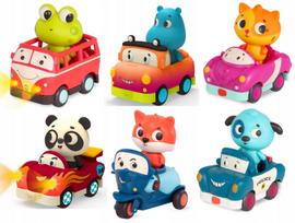 Minkštas sensorinis automobilis su keleiviu vaikams, B.Toys