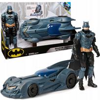 Žaislinis „Batman“ Batmobilis su 30 cm figūrėle, „DC Comics“ rinkinys