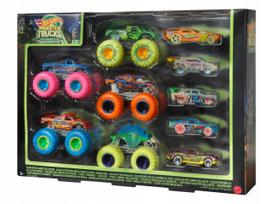 Žaislinis Hot Wheels Monster Trucks šviečiantis sunkvežimių rinkinys HCB57