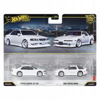 Automodelių rinkinys Hot Wheels Premium: Toyota Chaser JZX100 ir 1989 Toyota Supra JHW57