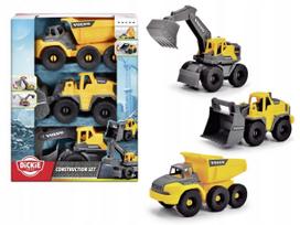 Statybinės mašinos VOLVO, 16 cm, 3 vnt. rinkinys