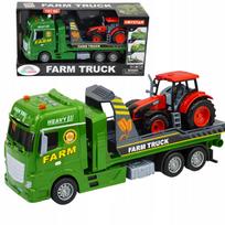 Žaislinis vilkikas su traktoriumi, garsais ir šviesomis, XXL