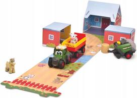 Žaislinis traktorius su priekaba ir priedais Dickie Toys, Farmer's set