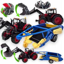 Didelis traktorius JOHN DEERE su bulviakasio priekaba