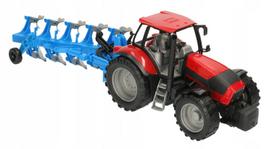 Žaislinis traktorius su plūgu 50 cm, Macyszyn Toys 5584