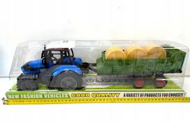 Žaislinis traktorius su priekaba ir balionais FH Toys 666-117AN
