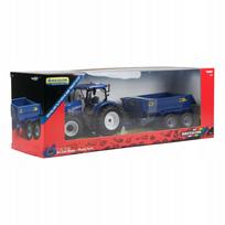 Traktoriaus ir priekabos modelis TOMY BRITAINS NEW HOLLAND T6.175, 1:32