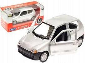 Metalinis „Fiat Seicento“ modelis WELLY 1:34, sidabrinis