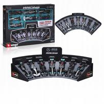 Formulės 1 automobilių rinkinys Mercedes, 7 modeliai, 1:43, BBURAGO 18-38170