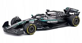 Modelinis automobilis Mercedes AMG W16 F1, George Russell, 1:64, BBURAGO 18-58002, 2025