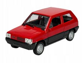 Metalinis modelis WELLY FIAT PANDA, 1:34, raudonas