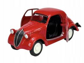 Metalinis modelis FIAT 500 Topolino 1:34, Welly, kolekcinis žaislinis automobilis