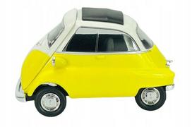 Metalinis BMW Isetta modelis 1:34, geltonas, Welly