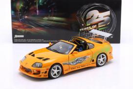 Modelinis automobilis SOLIDO Brian's Toyota Supra Mk4 1:18, oranžinis, Fast & Furious