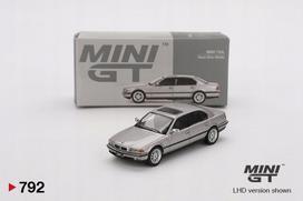 Automodelis Mini GT BMW 750IL, sidabrinis (Aspen Silver Metallic, #792)