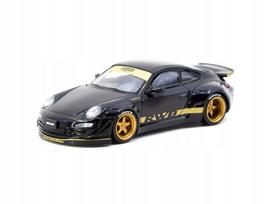 Modelinis automobilis Tarmac Works Porsche 911 RWB 997, juodas, 1:64