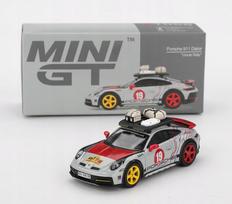 Mini GT 1:64 modelis Porsche 911 (992) Dakar Uncle Rally 2024, LHD, MGT01068L
