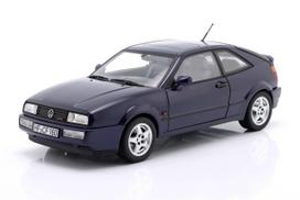 Volkswagen Corrado VR6 1992 modelio automobilio miniatiūra, mėlyna, Norev, 1:18, limituota serija, 188660