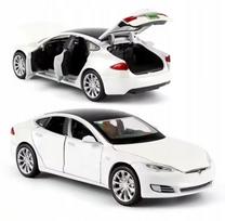Žaislinis automobilis MODEL TESLA S vaikams, 1:32, su garsu ir LED, atidaromos durelės