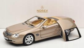 Mercedes-Benz SL 500 R230 kabrioletas su kietu stogu, 1:18 modelis, Norev, 2003