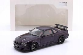 Modelinis automobilis SOLIDO Nissan Skyline (R34) GT-R Z Tune 1999, midnight violetinės spalvos, 1:18