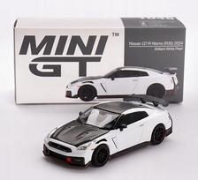 Modelinis automobilis Mini GT 1:64 Nissan GT-R Nismo 2024, baltas perlamutras, MGT01045L