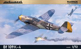 Surenkamas lėktuvo modelis Eduard 70166 1:72 Bf 109K-4