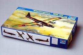 Modelio lėktuvas TRUMPETER 1:72 Wellington Mk.III (lenkiška versija)