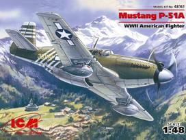 Karinio lėktuvo modelis P-51A Mustang, 1:48 mastelis