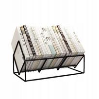 Vinilinių plokštelių stovas-lentyna LOFT stiliaus, metalinė