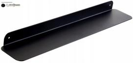Pakabinama metalinė lentyna LOFT stiliaus, juoda, 10x60x4 cm