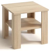 Kavos staliukas-suolas su lentyna, OAK SONOMA, 55 cm
