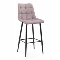 Baro kėdė, veliūrinė, rožinė, moderni