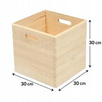 Medinė dėžė 30x30x30, tinka Kallax IKEA lentynoms