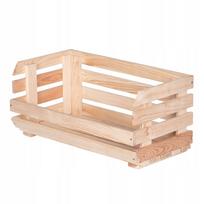 Medinė daržovių ir vaisių dėžė 57x30x26,5 cm