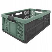 Sulankstoma plastikinė dėžė Fold`n`Box, žalia