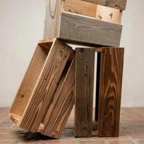 Medinė gėlių dėžė, sendintos medienos, 53x30x28 cm