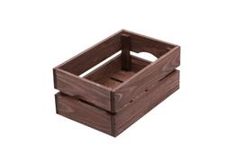 Medinė dėžutė 30x20x14 cm, bronzinė, organizavimo krepšys, dovanų dėžė