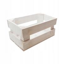 Medinė balta sodo dėžė 32 x 14 cm TAJEM
