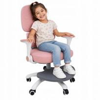 Vaikiška ergonomiška pasukama kėdė, reguliuojama, rožinė