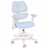Vaikiška ergonomiška mėlyna sukamoji kėdė rašomajam stalui