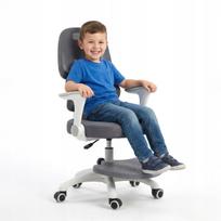 Vaikiška ergonomiška pasukama reguliuojama kėdė, pilka