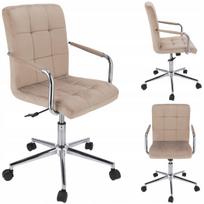 Biuro kėdė su ratukais QUATRO, pasukama, kūno spalvos, JUMIhome