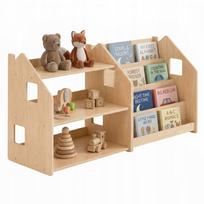 Vaikiška Montessori BusyKids knygų ir žaislų lentyna